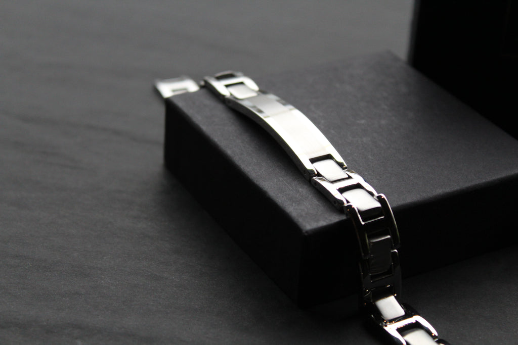 Stainless Steel 12mm Chain Link Bracelet