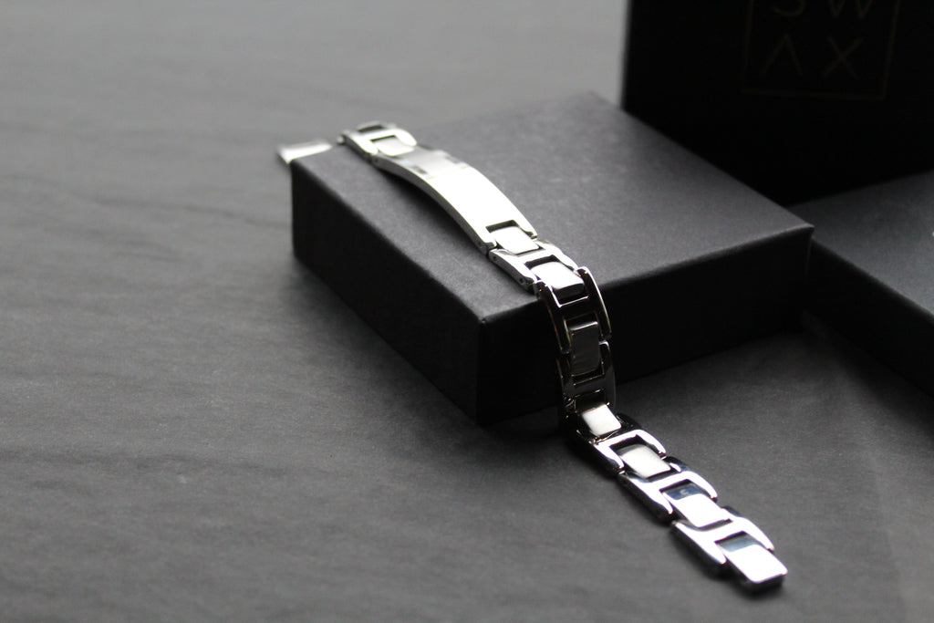 Stainless Steel 12mm Chain Link Bracelet