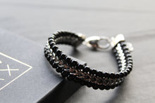 Load image into Gallery viewer, Stainless Steel Bracelet with Green Tiger&#39;s Eye Beads
