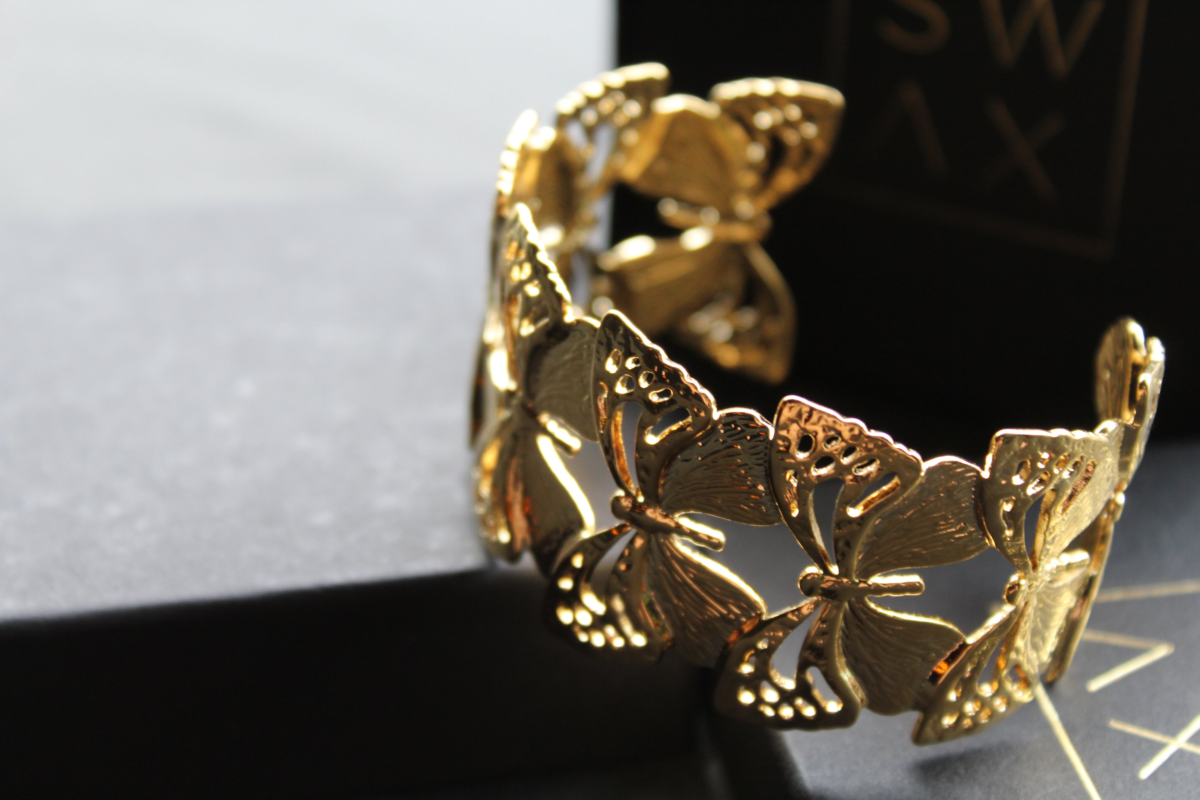 Stainless Steel Butterfly Bangle