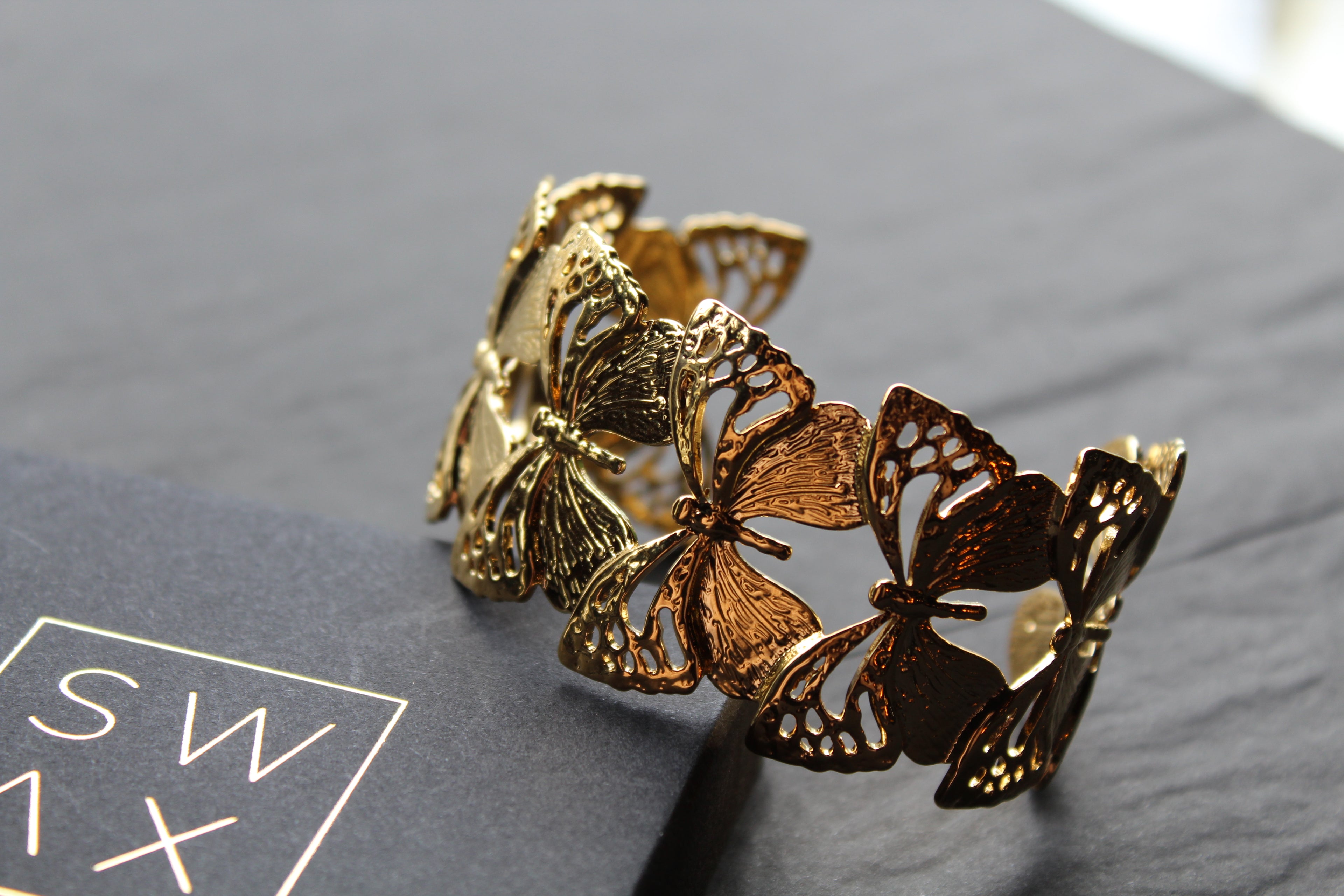 Stainless Steel Butterfly Bangle
