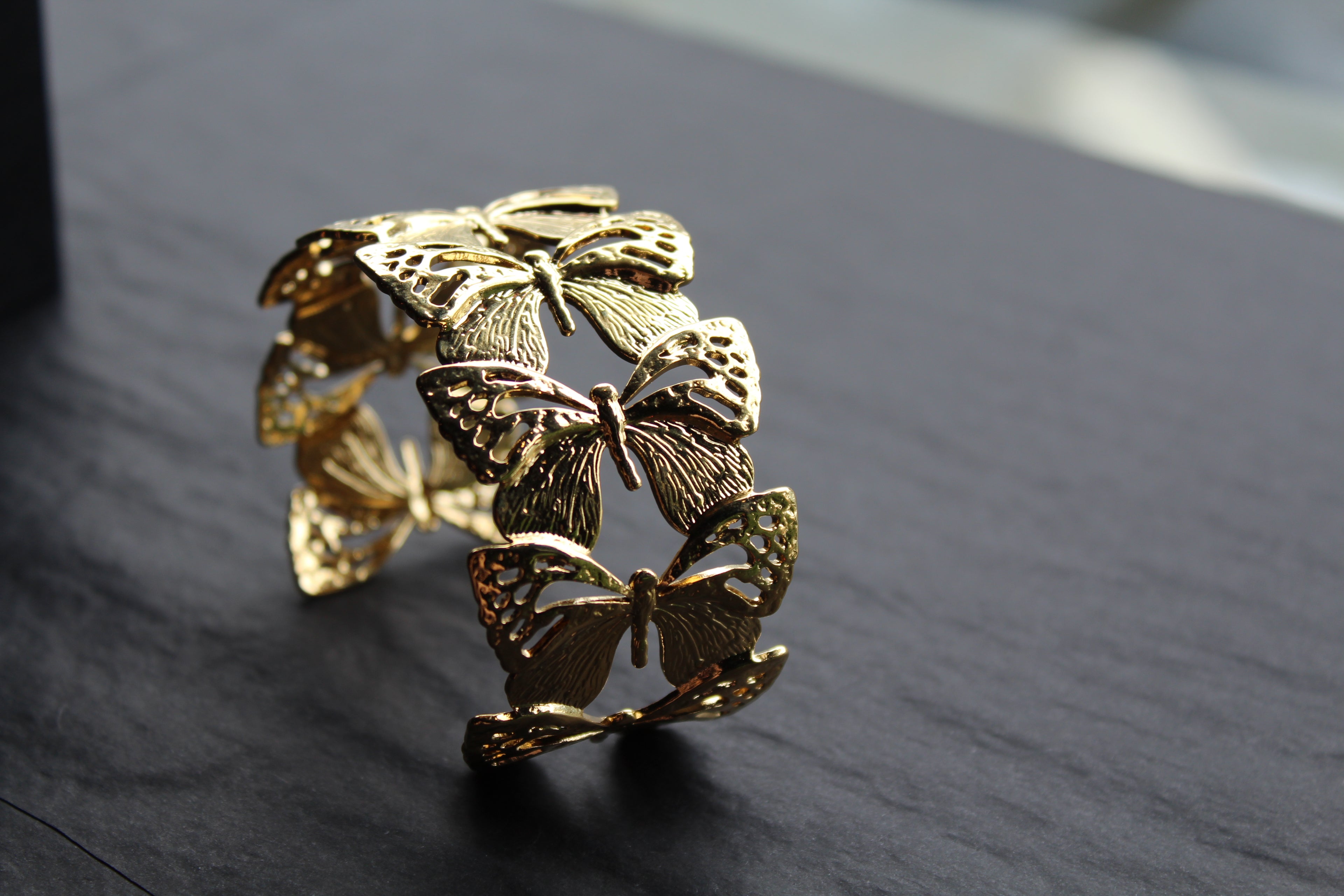 Stainless Steel Butterfly Bangle