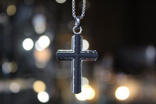 Load image into Gallery viewer, Stainless Steel Cross with Carbon Fibre Center
