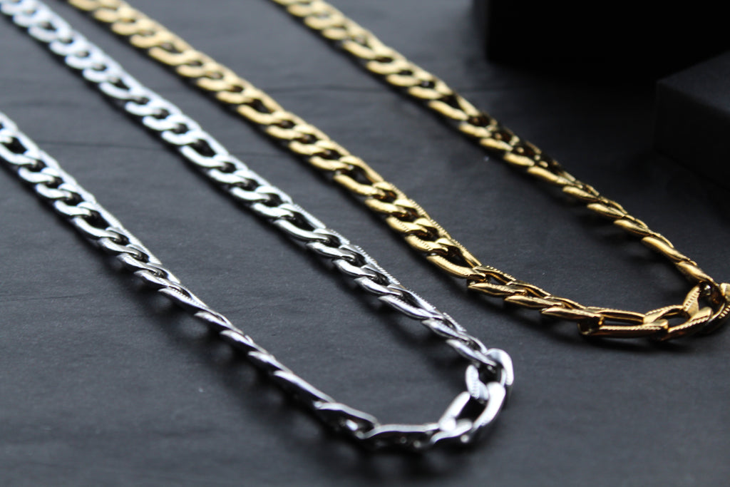 Stainless Steel Etched Curb Chain