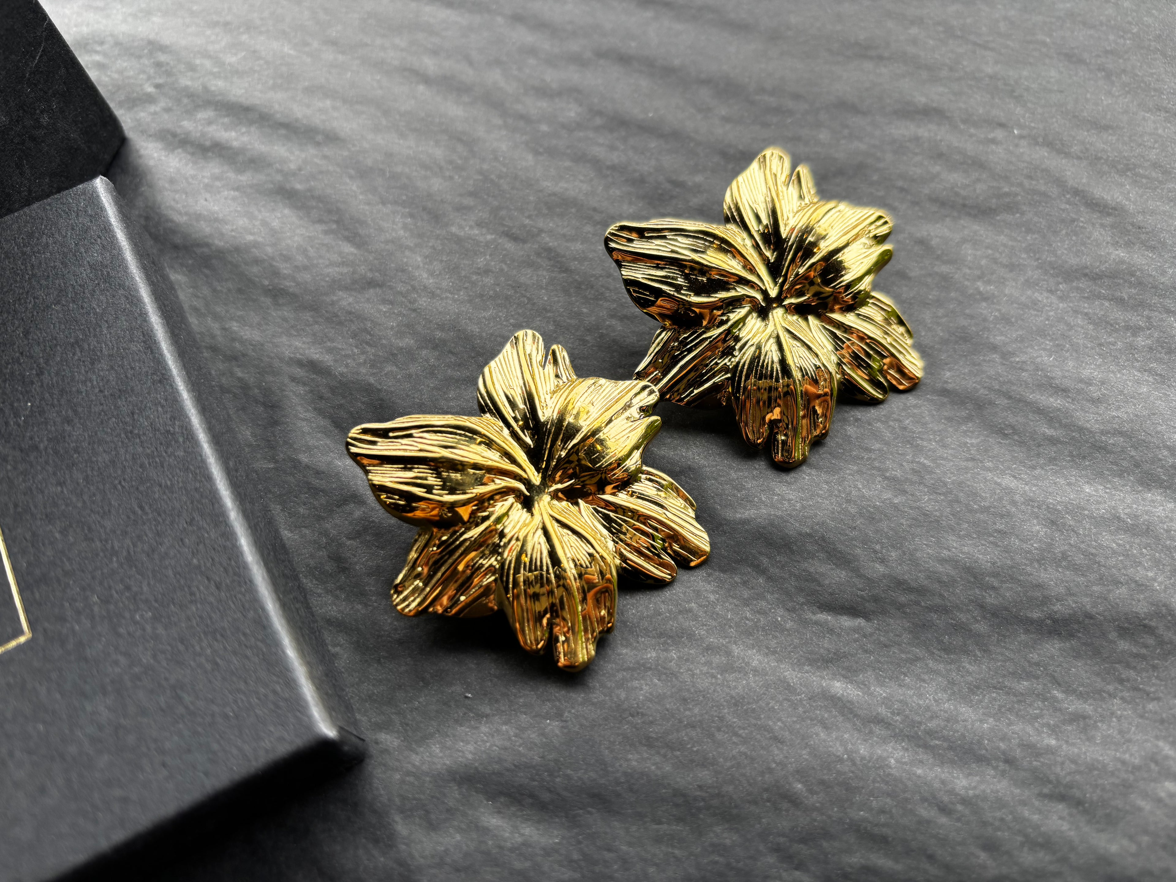 Stainless Steel Flower Earrings