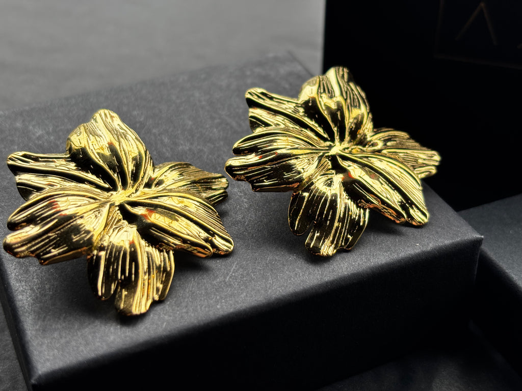 Stainless Steel Flower Earrings