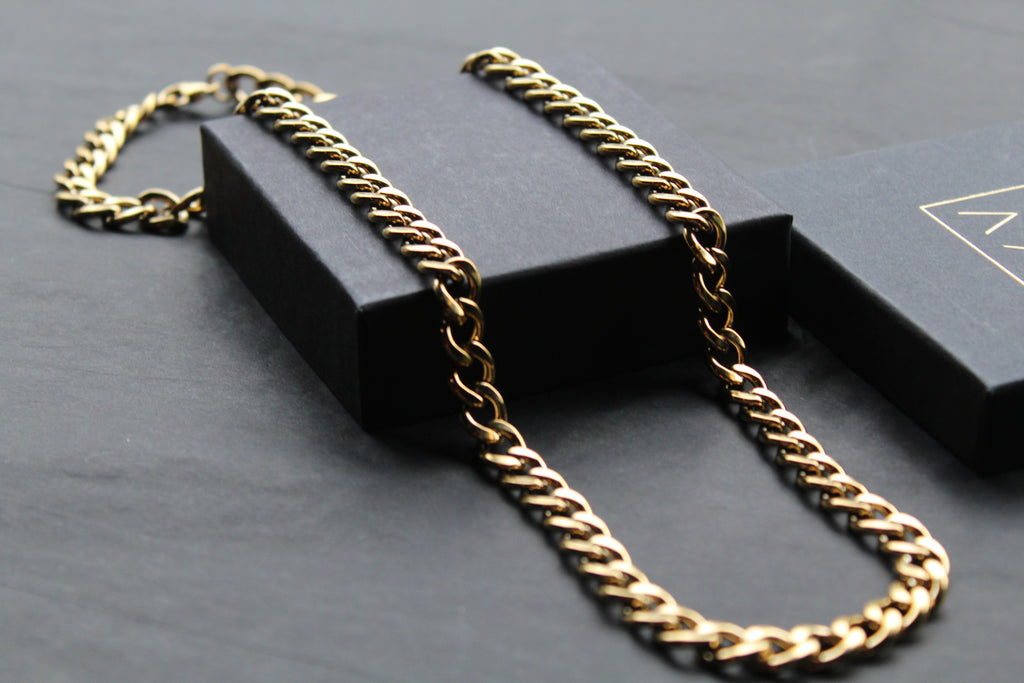 Stainless Steel Gold Chain