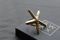 Stainless Steel Gold Starfish Ring