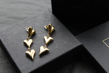 Load image into Gallery viewer, Stainless Steel Heart Drop Earrings

