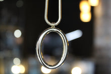Load image into Gallery viewer, Stainless Steel Hoop &amp; Snake Chain Necklace
