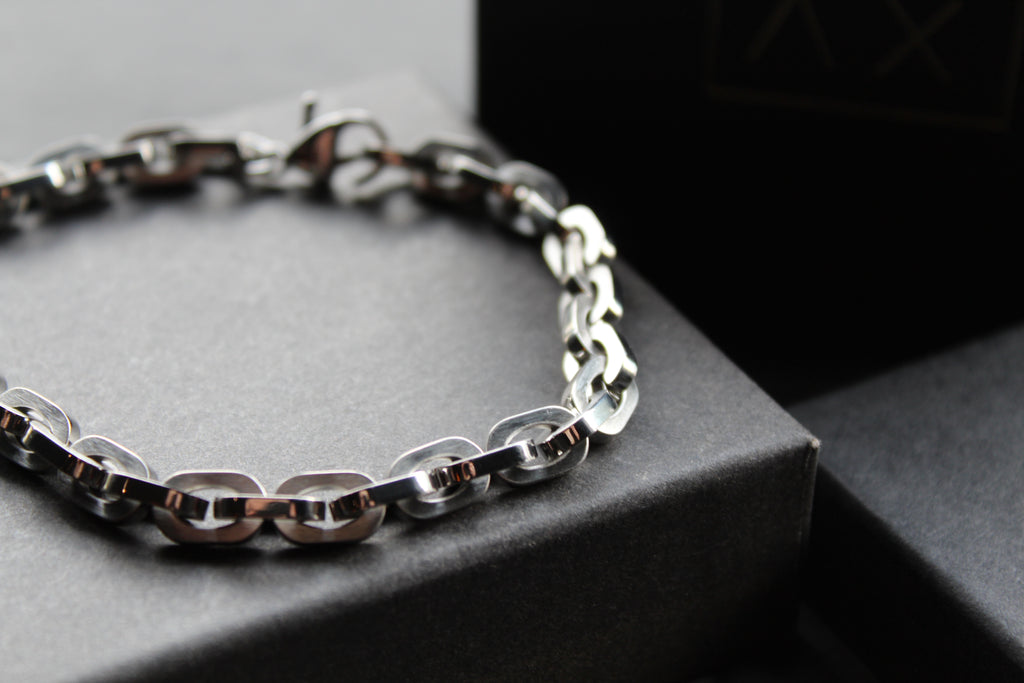 Stainless Steel Open Link Chain Bracelet