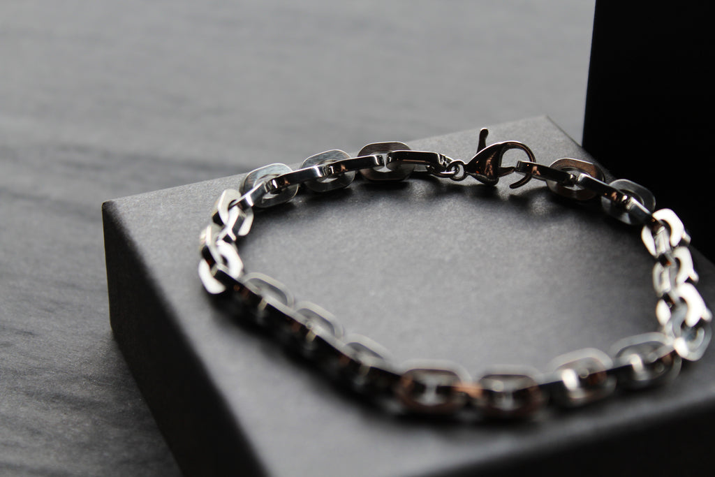 Stainless Steel Open Link Chain Bracelet