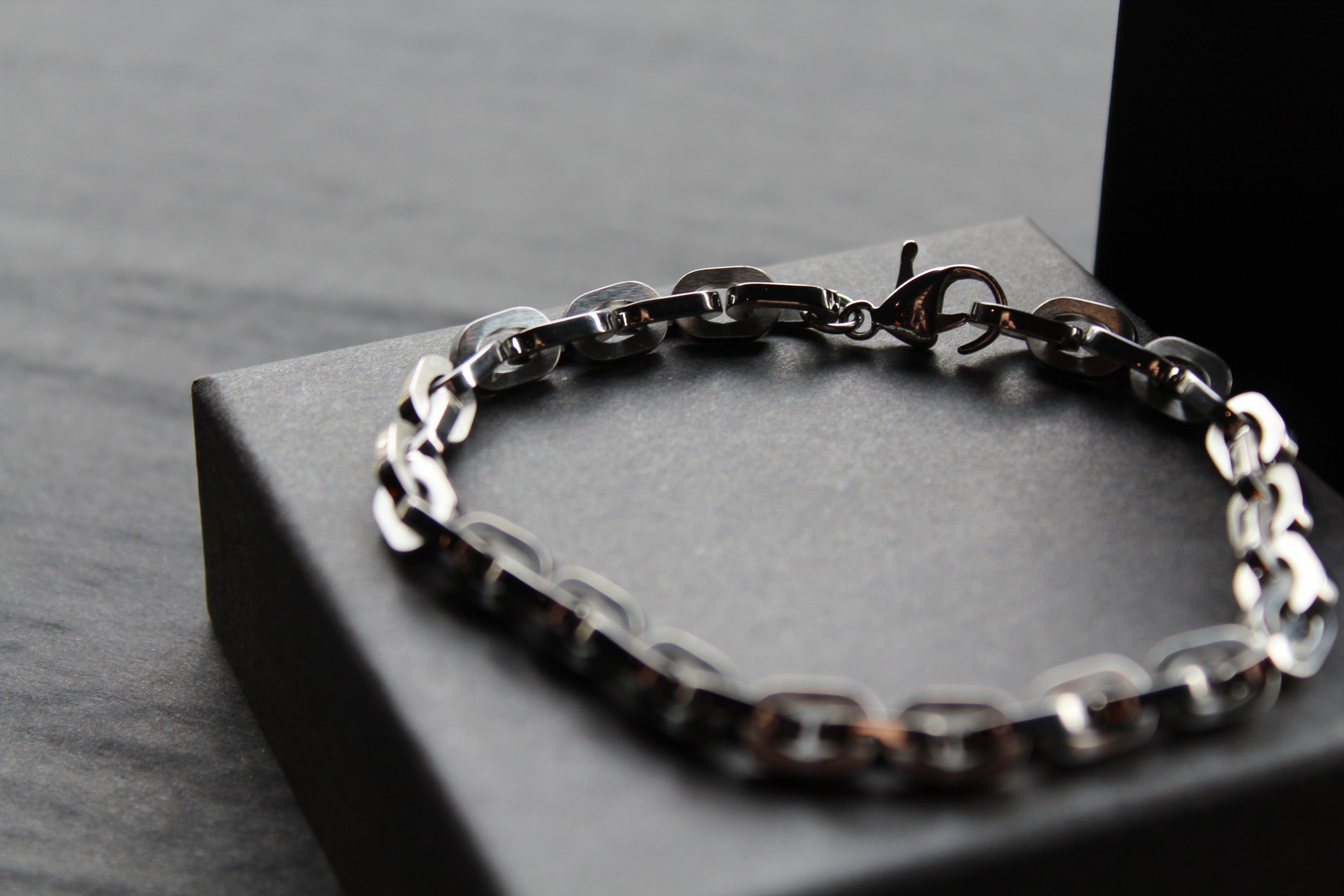 Stainless Steel Open Link Chain Bracelet