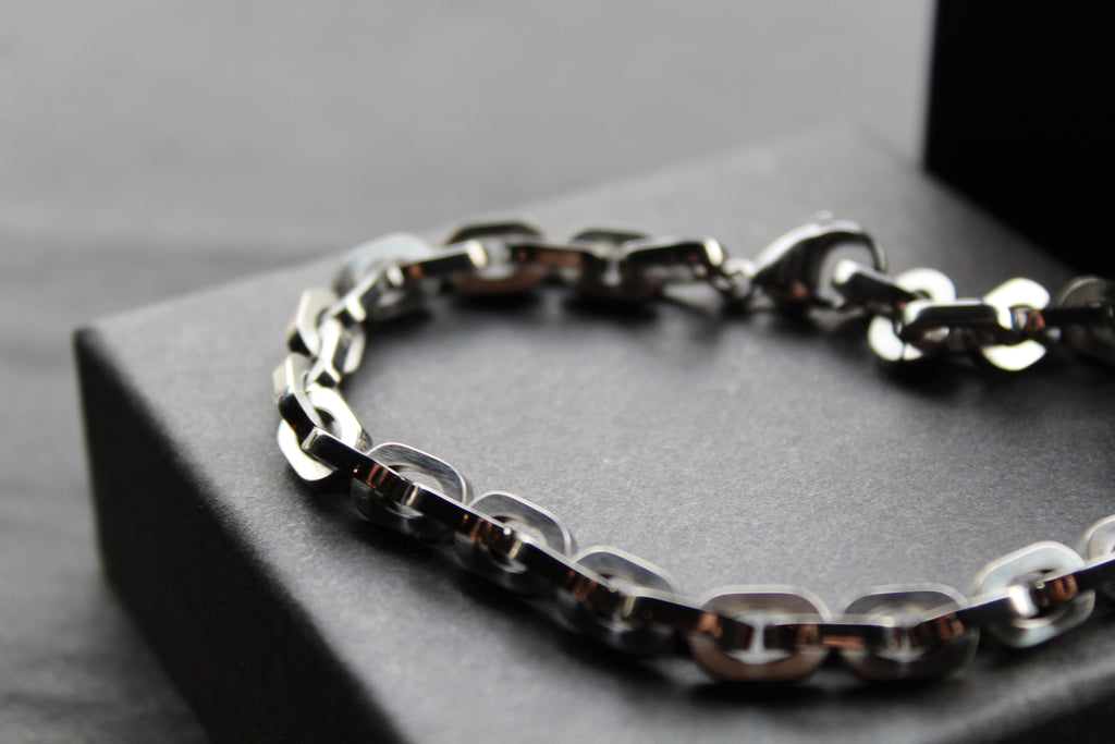 Stainless Steel Open Link Chain Bracelet