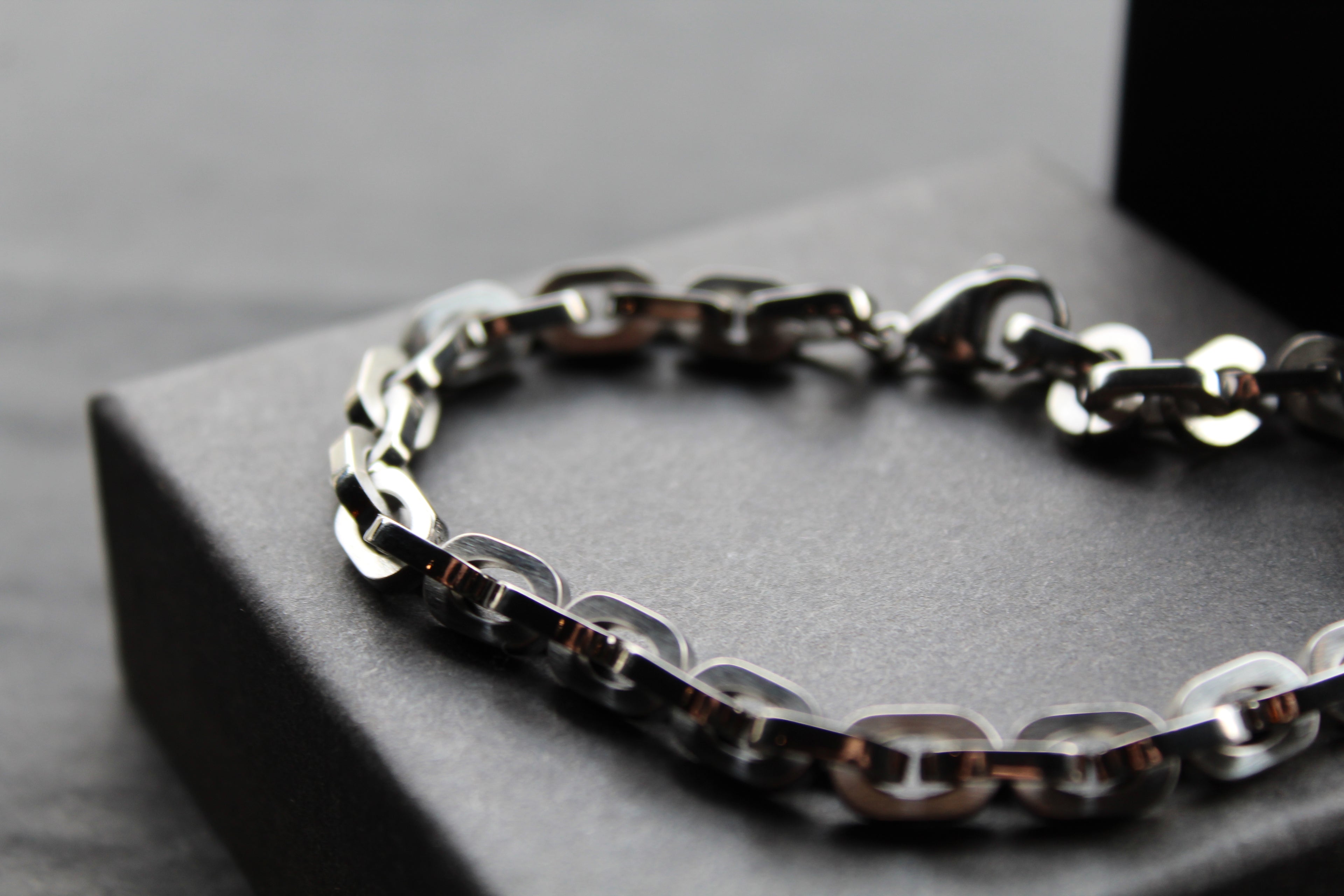 Stainless Steel Open Link Chain Bracelet