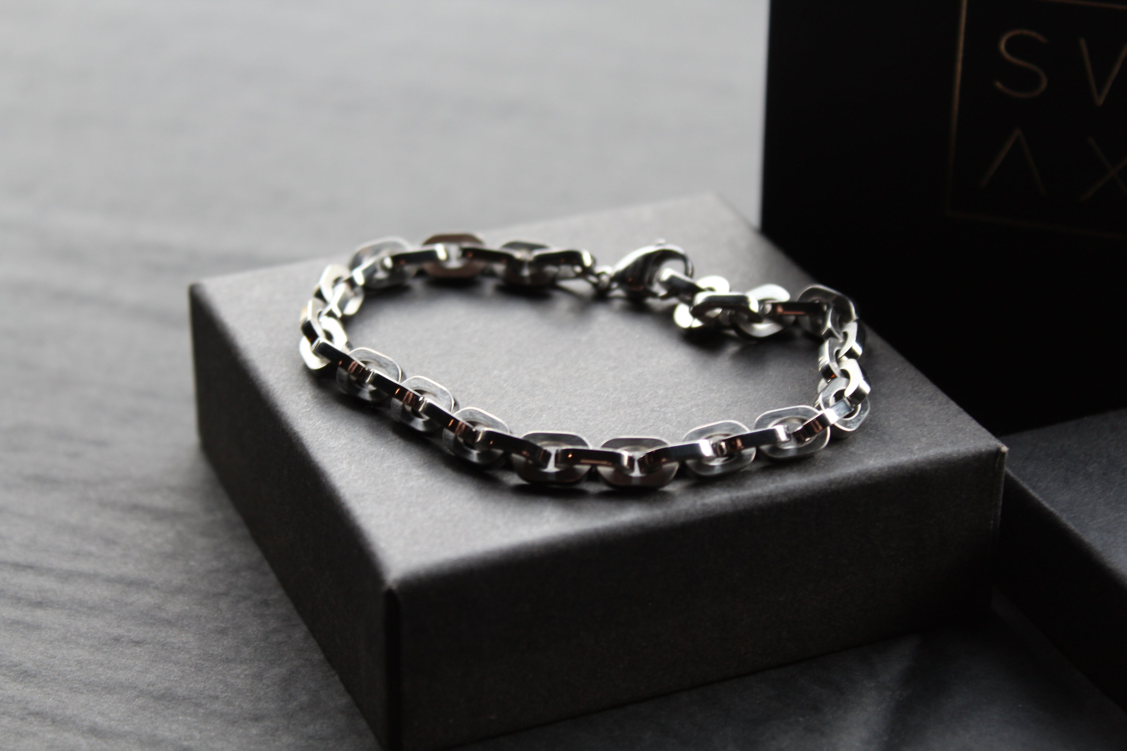 Stainless Steel Open Link Chain Bracelet