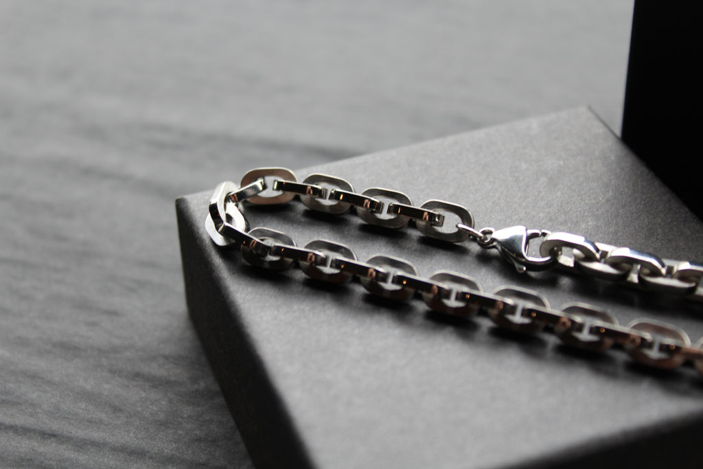 Stainless Steel Open Link Chain Bracelet