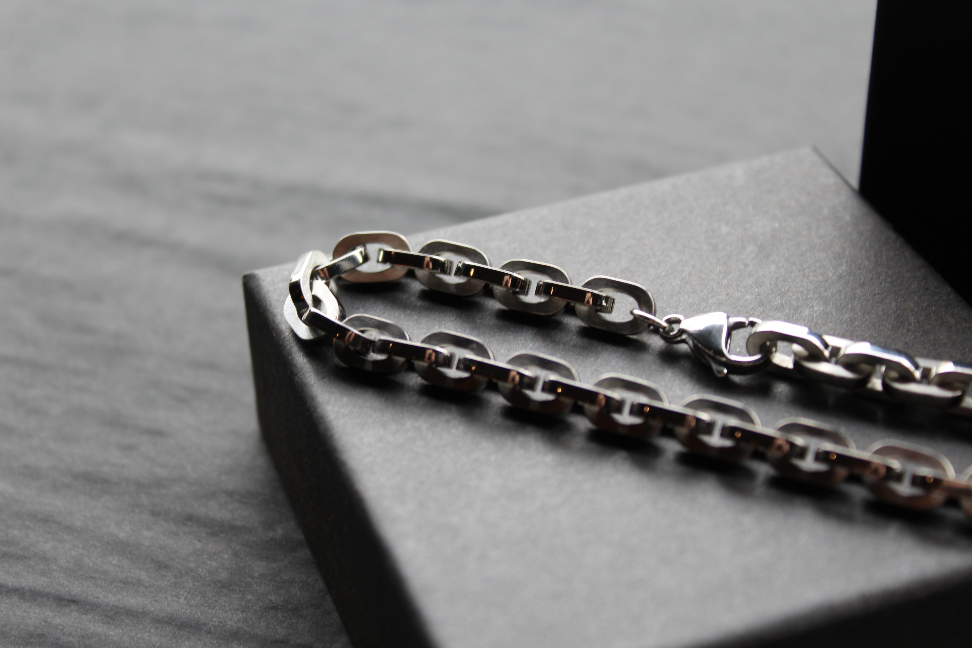 Stainless Steel Open Link Chain Bracelet