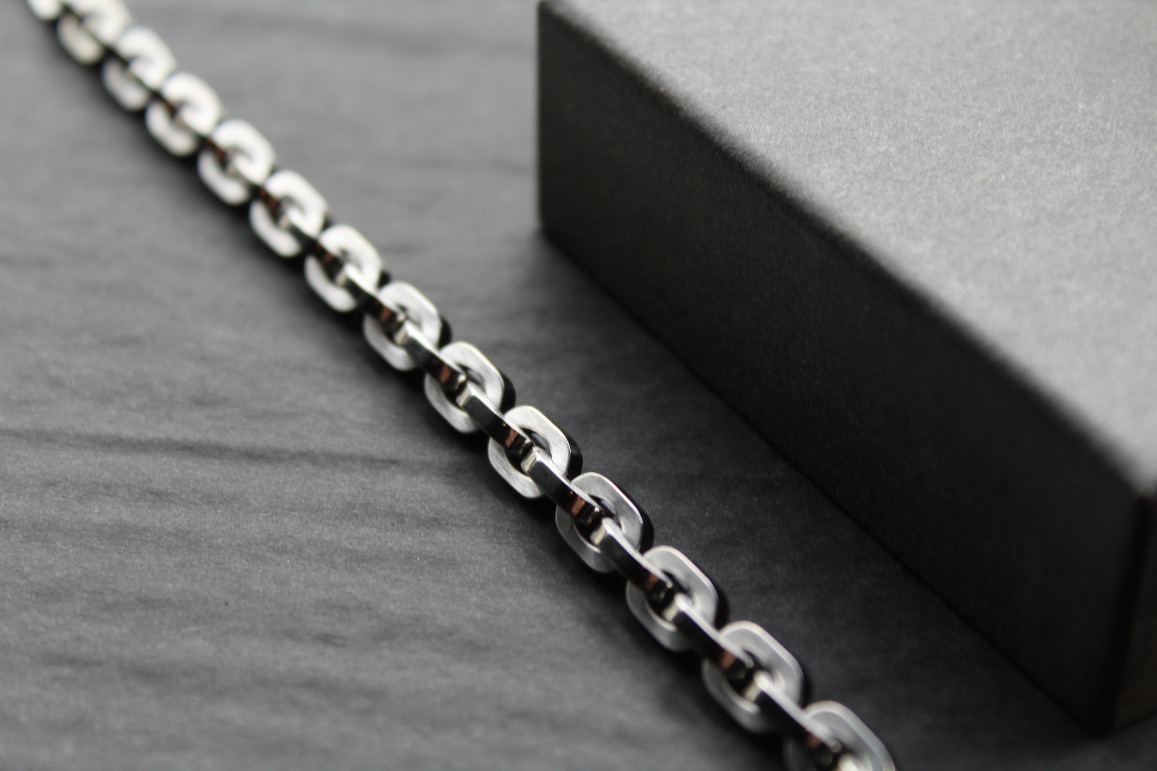Stainless Steel Open Link Chain Bracelet