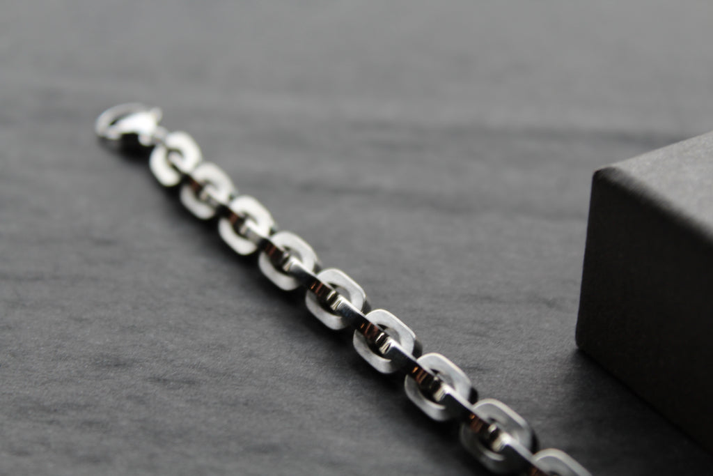 Stainless Steel Open Link Chain Bracelet