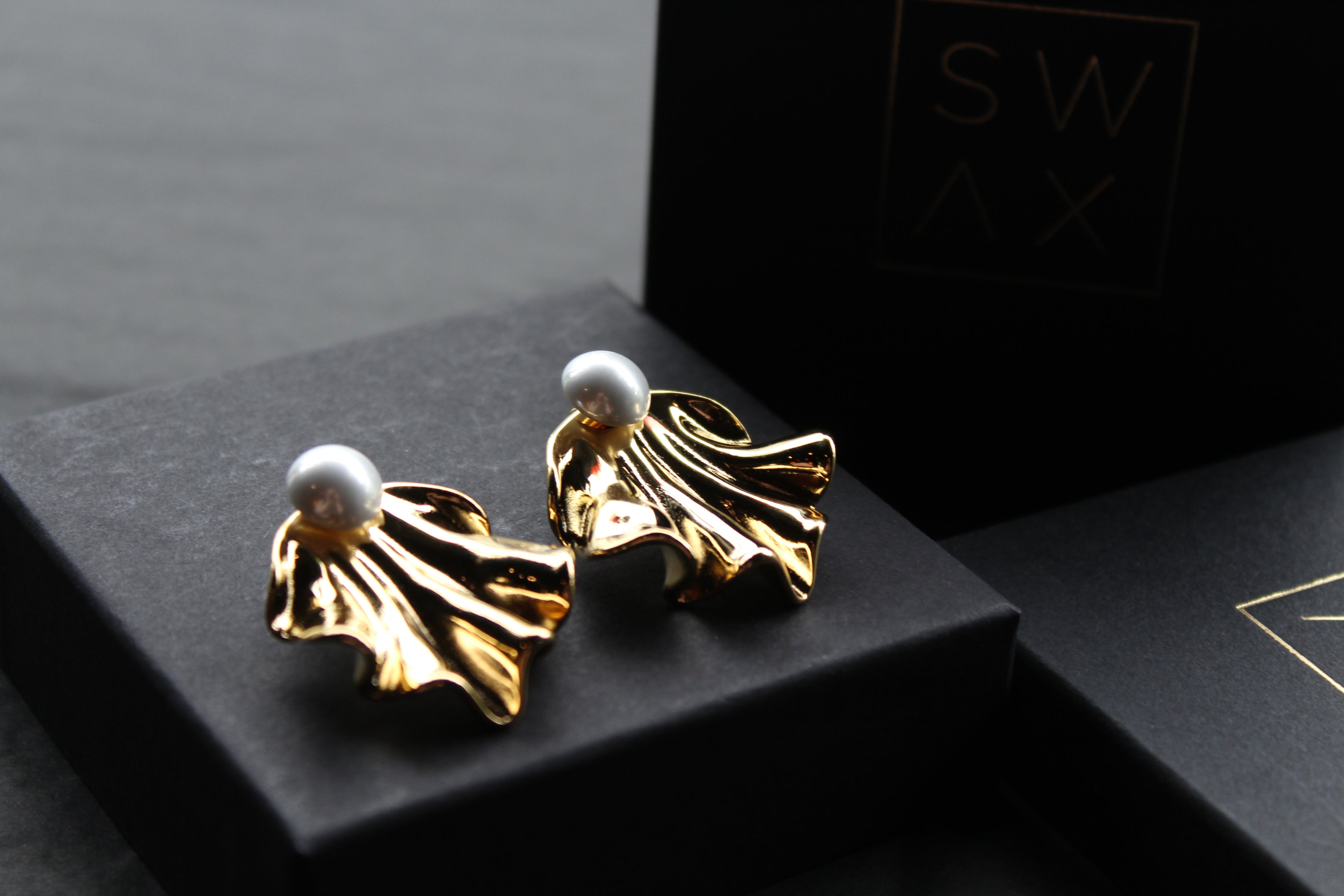 Stainless Steel Pearl Earrings