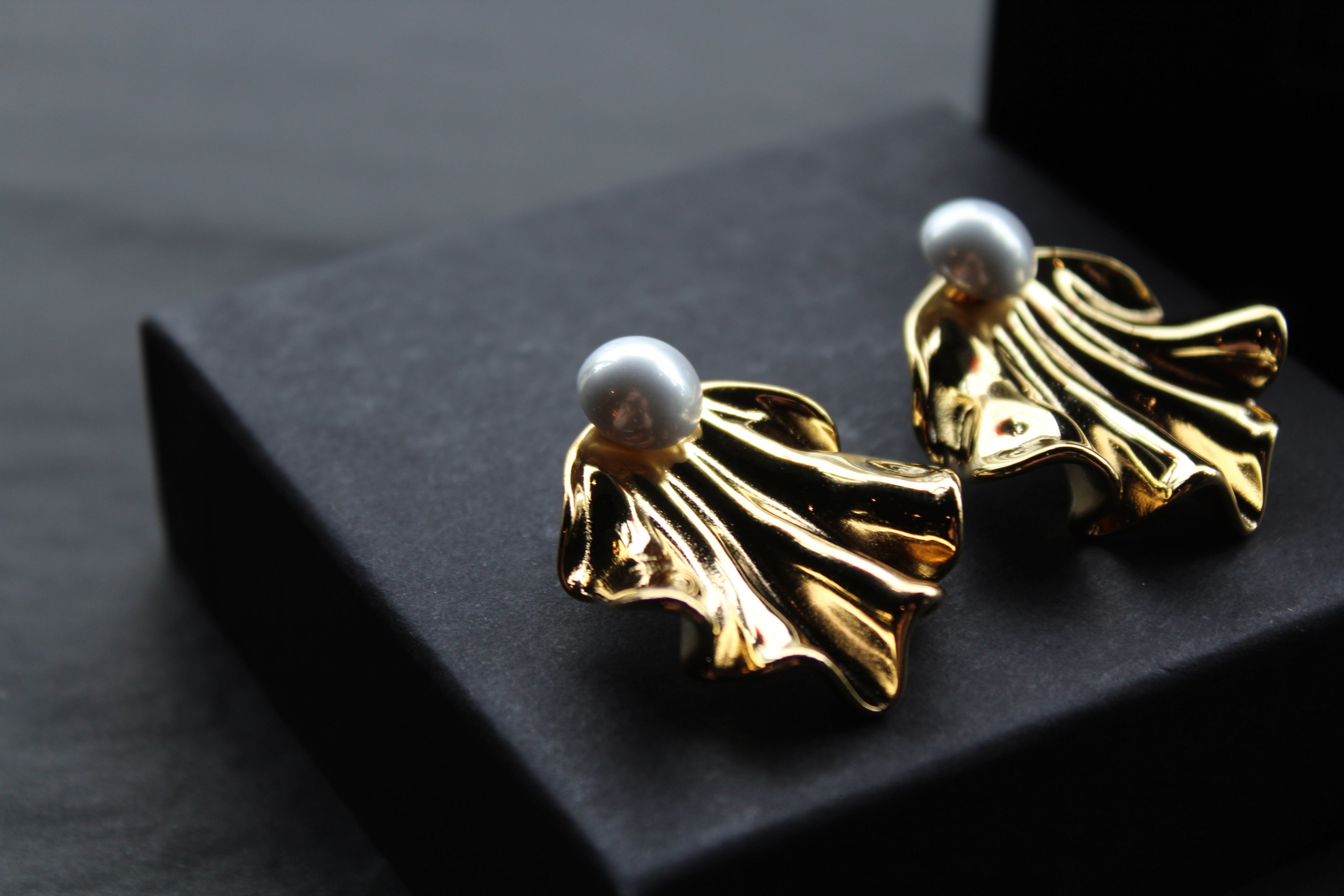 Stainless Steel Pearl Earrings