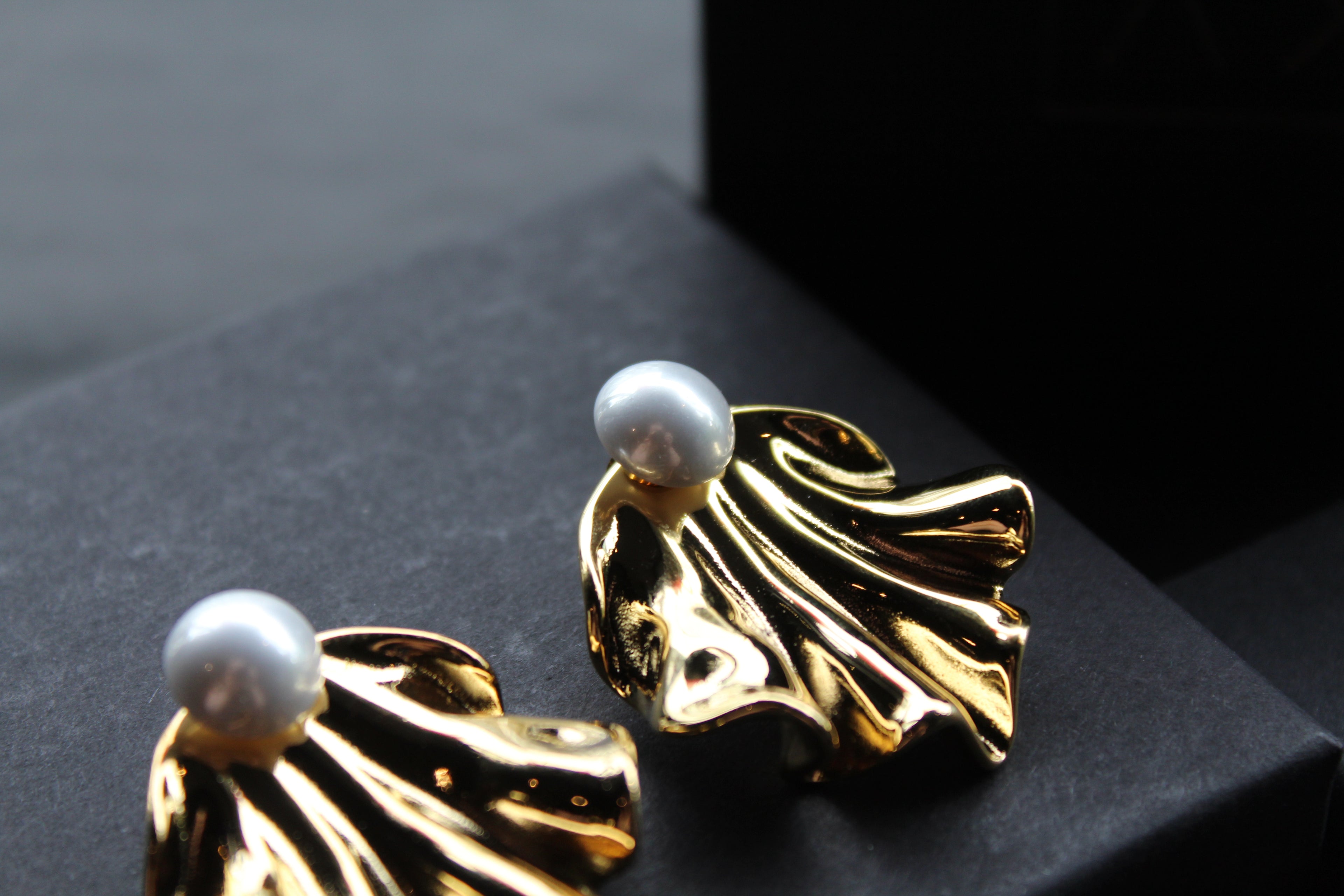 Stainless Steel Pearl Earrings