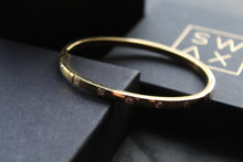 Load image into Gallery viewer, Stainless Steel Rhinestone Bangle
