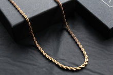 Load image into Gallery viewer, Stainless Steel Rope Necklace with 18ct Gold PVD
