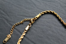 Load image into Gallery viewer, Stainless Steel Rope Necklace with 18ct Gold PVD
