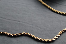 Load image into Gallery viewer, Stainless Steel Rope Necklace with 18ct Gold PVD
