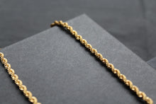 Load image into Gallery viewer, Stainless Steel Rope Necklace with 18ct Gold PVD
