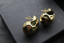Load image into Gallery viewer, Stainless Steel Textured Tear Drop Earrings
