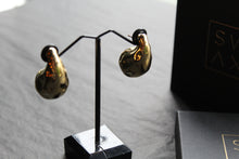 Load image into Gallery viewer, Stainless Steel Textured Tear Drop Earrings
