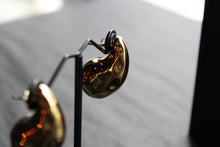 Load image into Gallery viewer, Stainless Steel Textured Tear Drop Earrings
