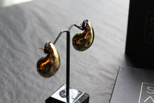 Load image into Gallery viewer, Stainless Steel Textured Tear Drop Earrings
