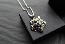 Load image into Gallery viewer, Stainless Steel Tiger&#39;s Head Necklace
