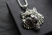 Load image into Gallery viewer, Stainless Steel Tiger&#39;s Head Necklace
