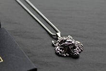 Load image into Gallery viewer, Stainless Steel Tiger&#39;s Head Necklace
