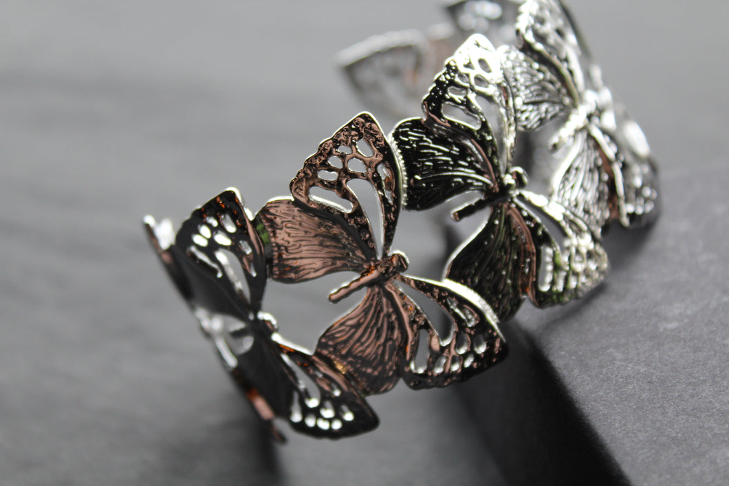 Stainless Steel Butterfly Bangle