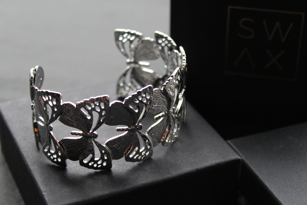Stainless Steel Butterfly Bangle