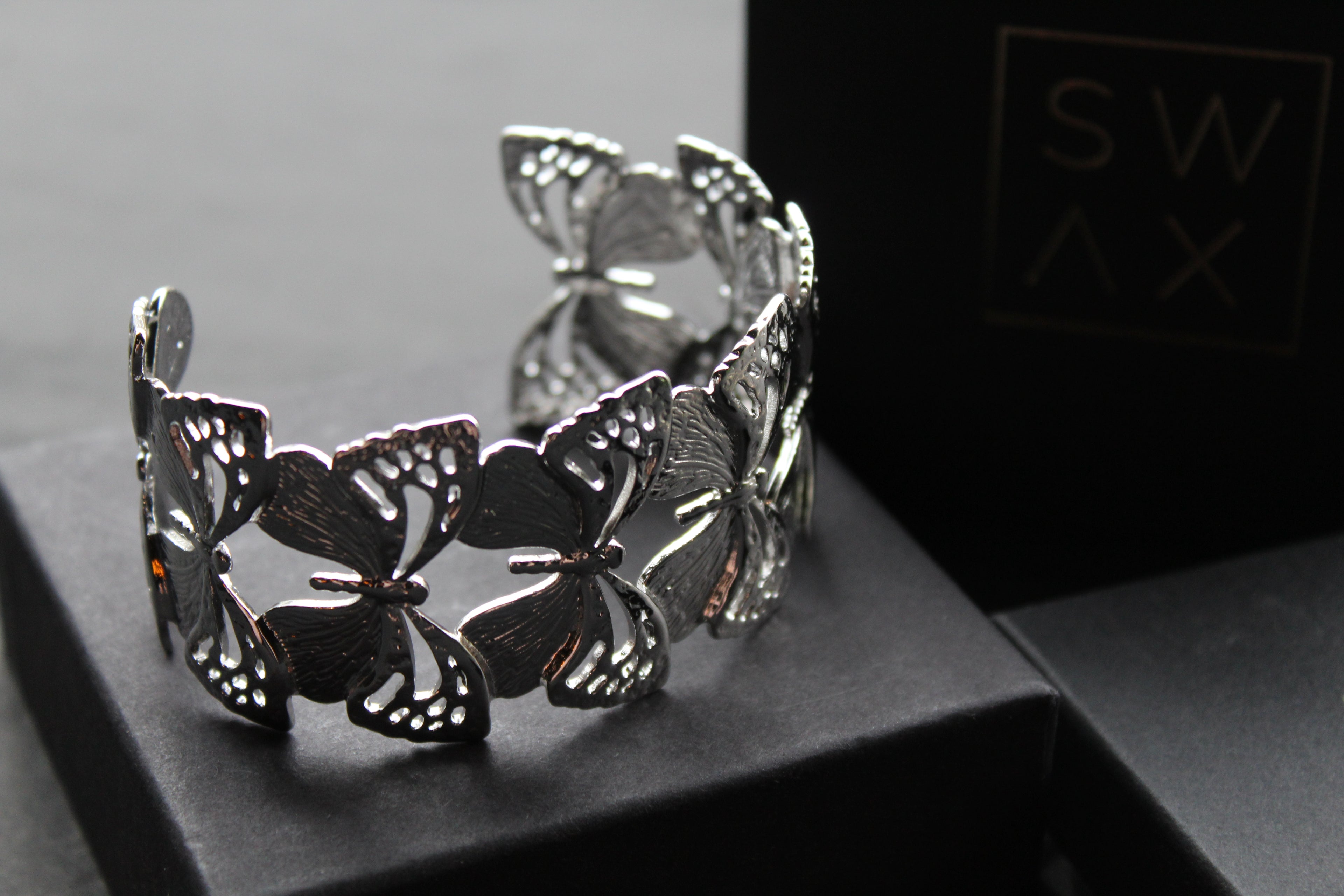 Stainless Steel Butterfly Bangle