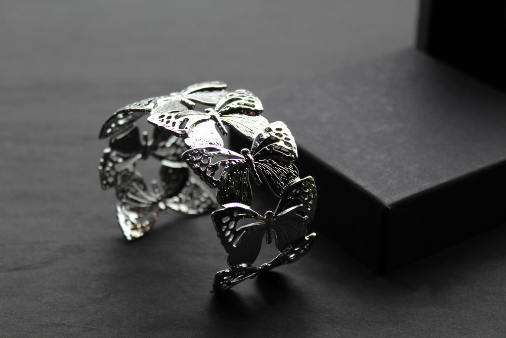 Stainless Steel Butterfly Bangle