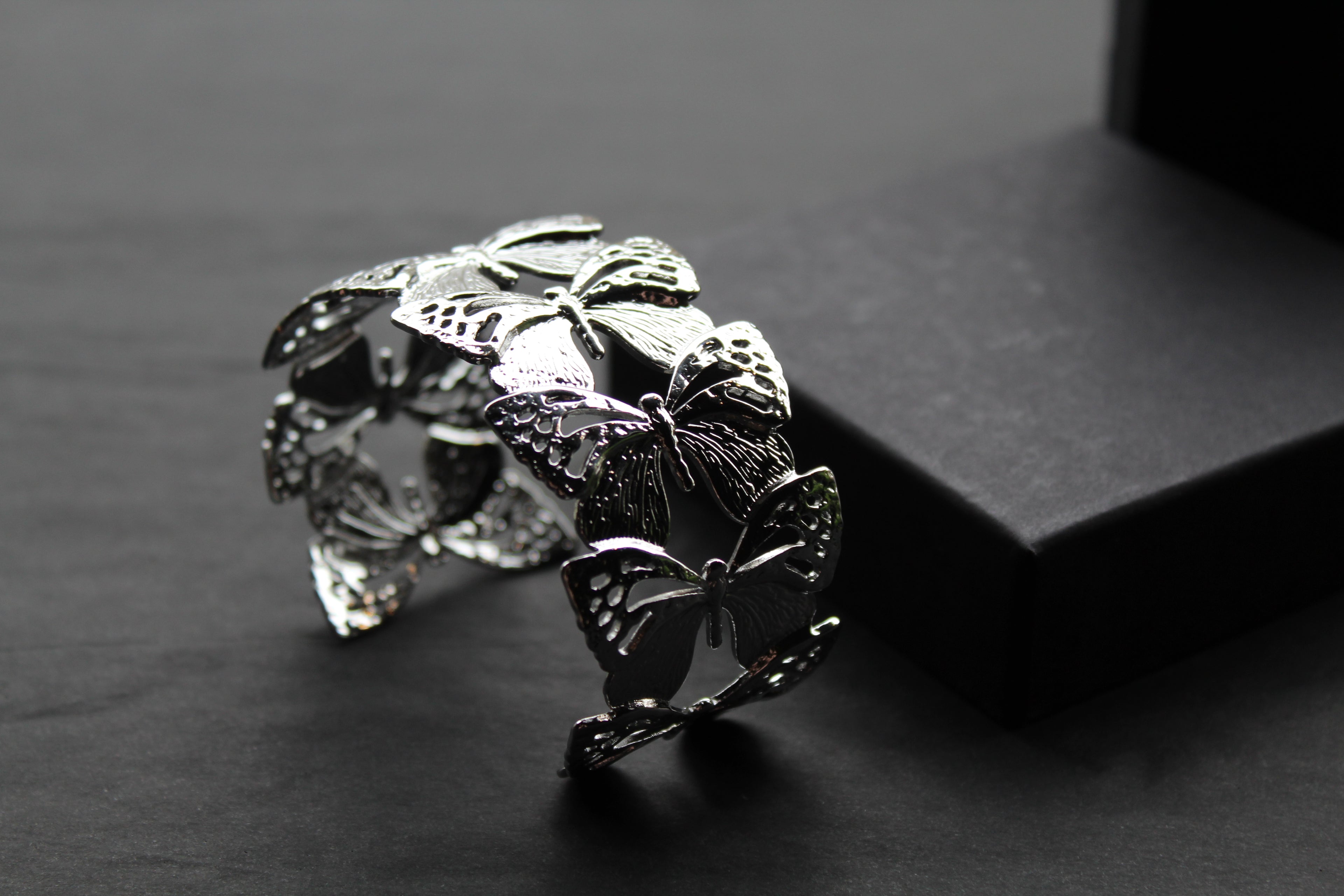 Stainless Steel Butterfly Bangle