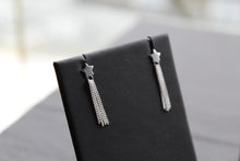 Load image into Gallery viewer, Star Studs with Tassel Drop
