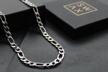 Load image into Gallery viewer, Steel Figaro Chain Matte &amp; Polished 50cm
