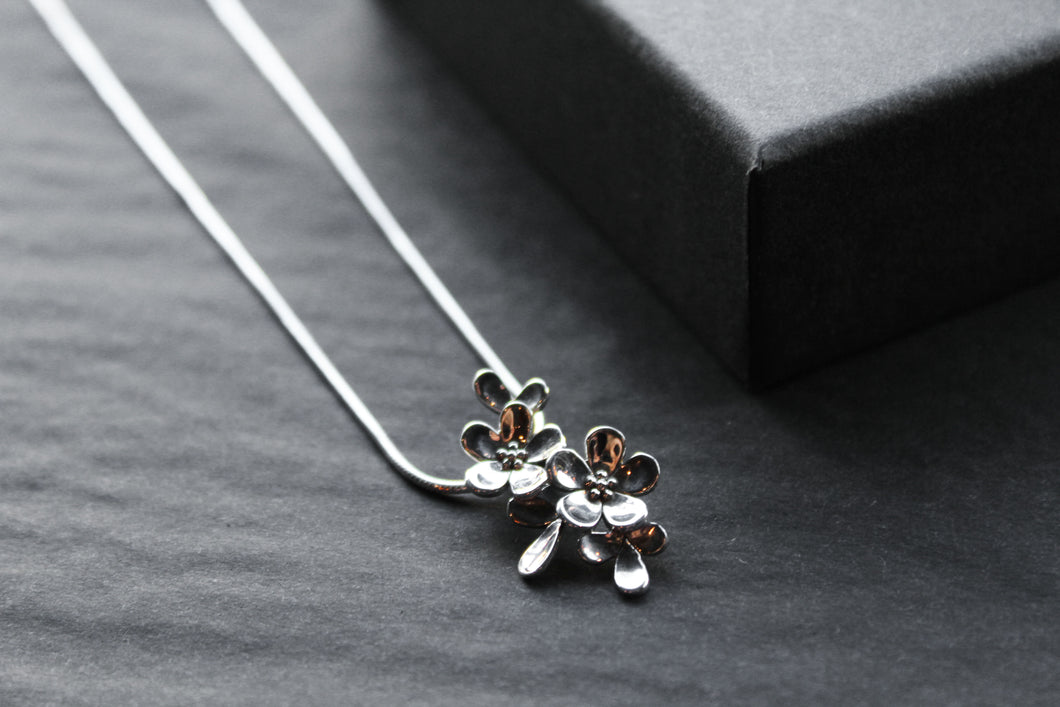 Sterling Silver Forget-Me-Not Necklace