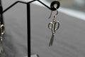 Sterling Silver Scissors Earrings