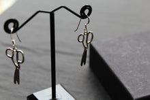 Load image into Gallery viewer, Sterling Silver Scissors Earrings
