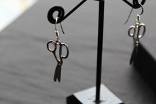 Load image into Gallery viewer, Sterling Silver Scissors Earrings
